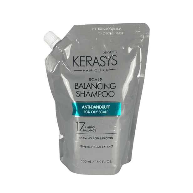Kerasys Scalp Balancing Shampoo Refil 500ml Couro Cabeludo Oleoso e Pontas Sensibilizadas